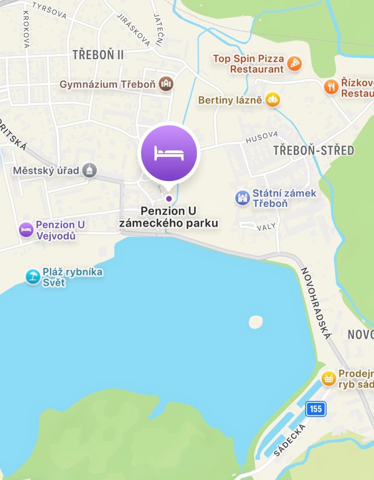 Penzion U zámeckého parku Trebon Exterior foto